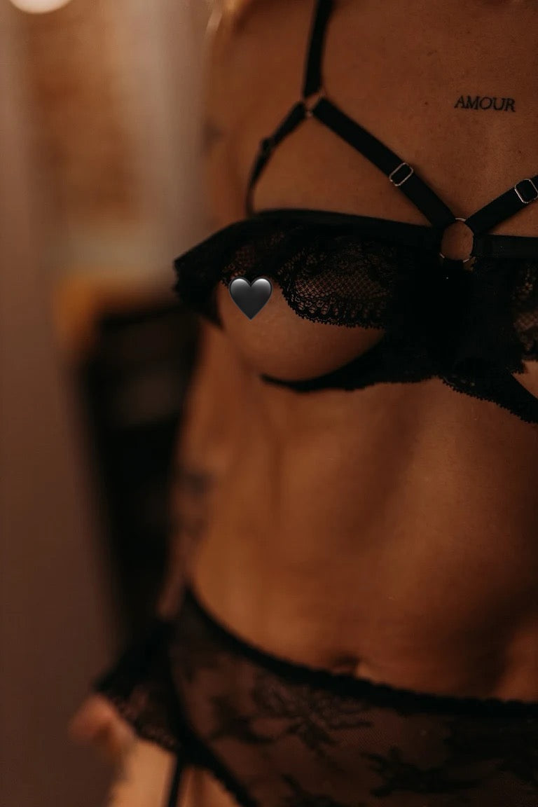 "Black Swan " bondage panties