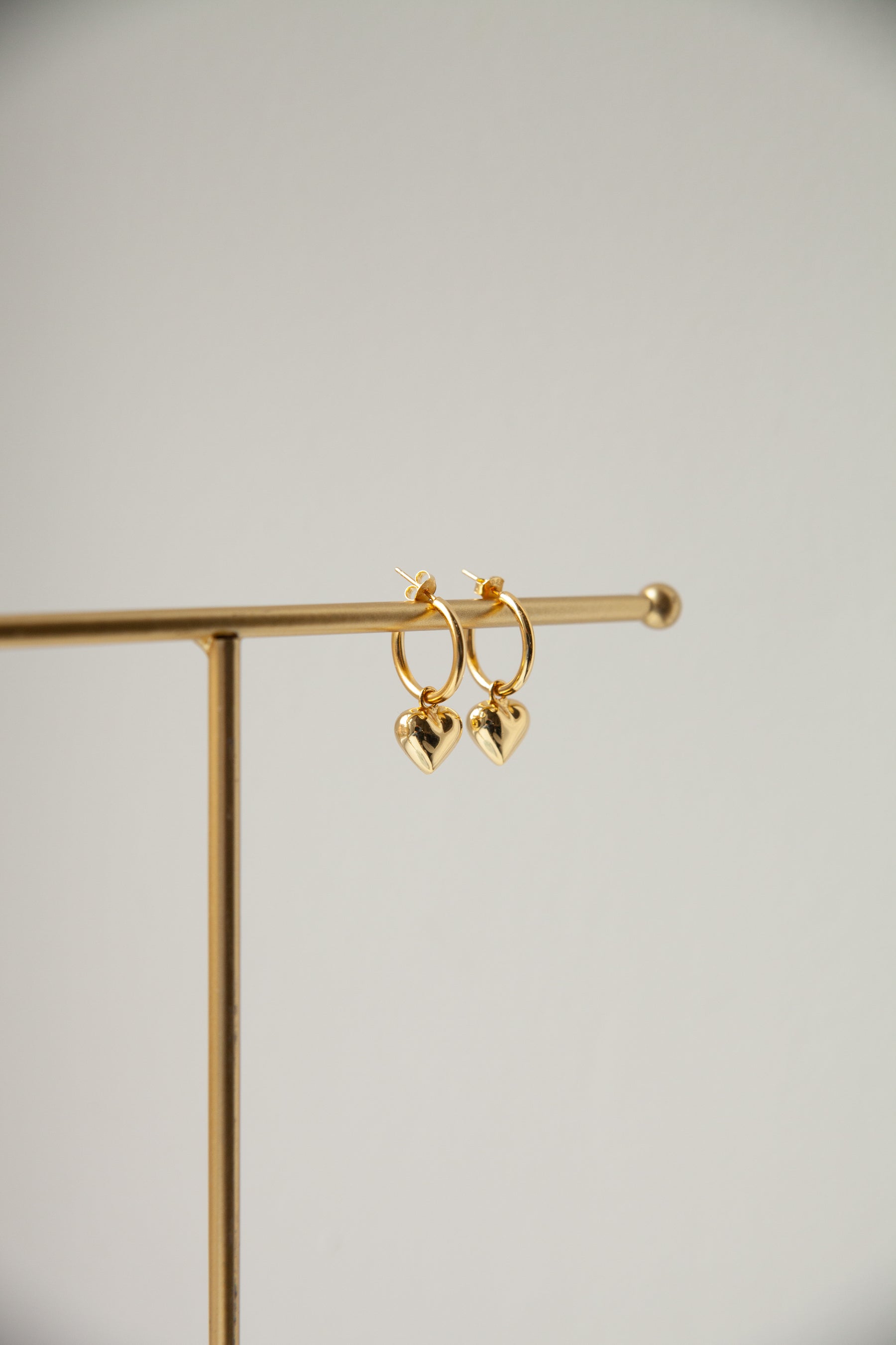 Kind heart stud earrings