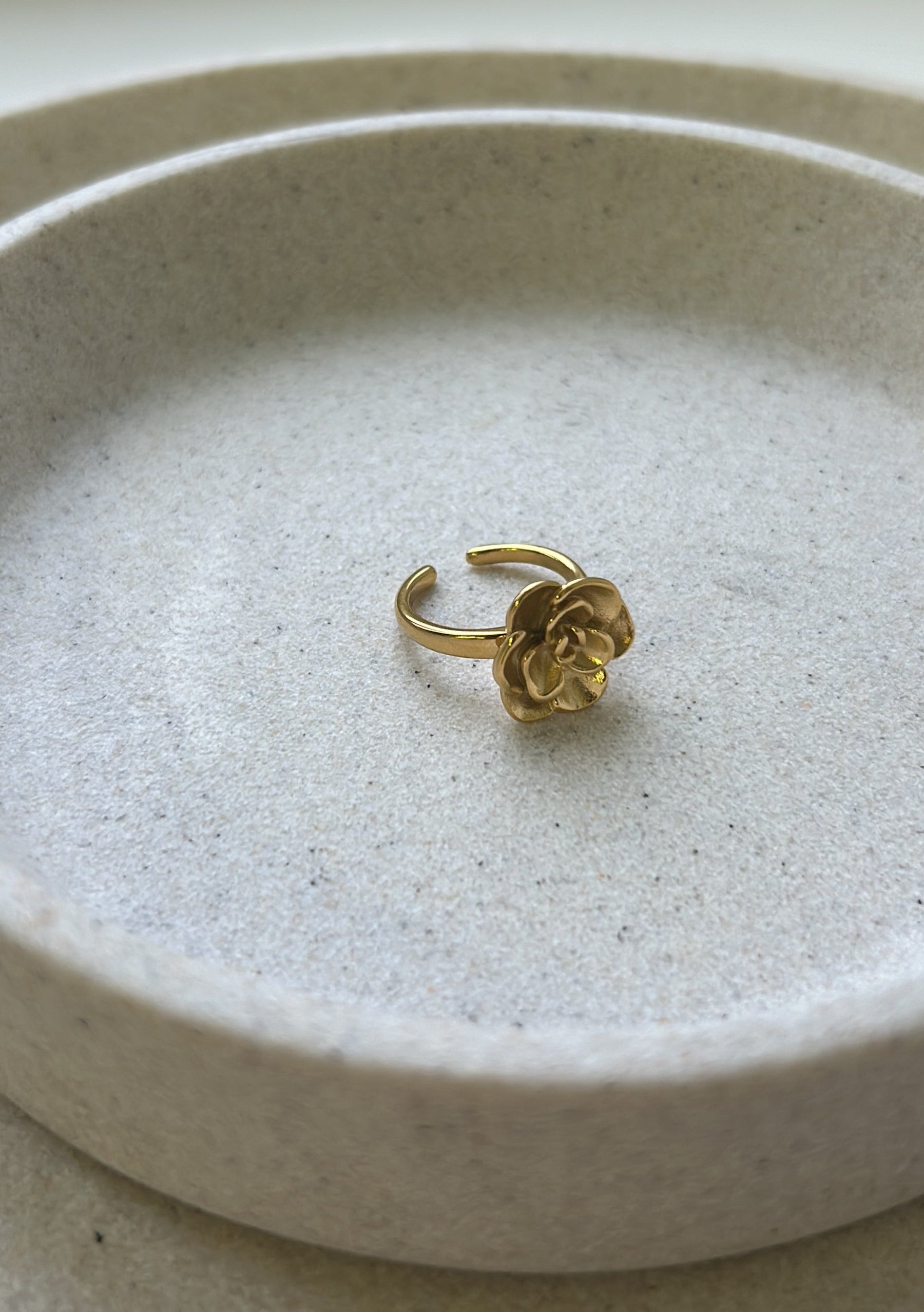 Magnolia Gold Plated One Size Ring