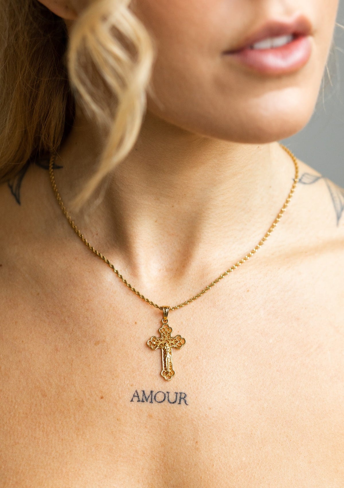 "Holy" Cross necklace