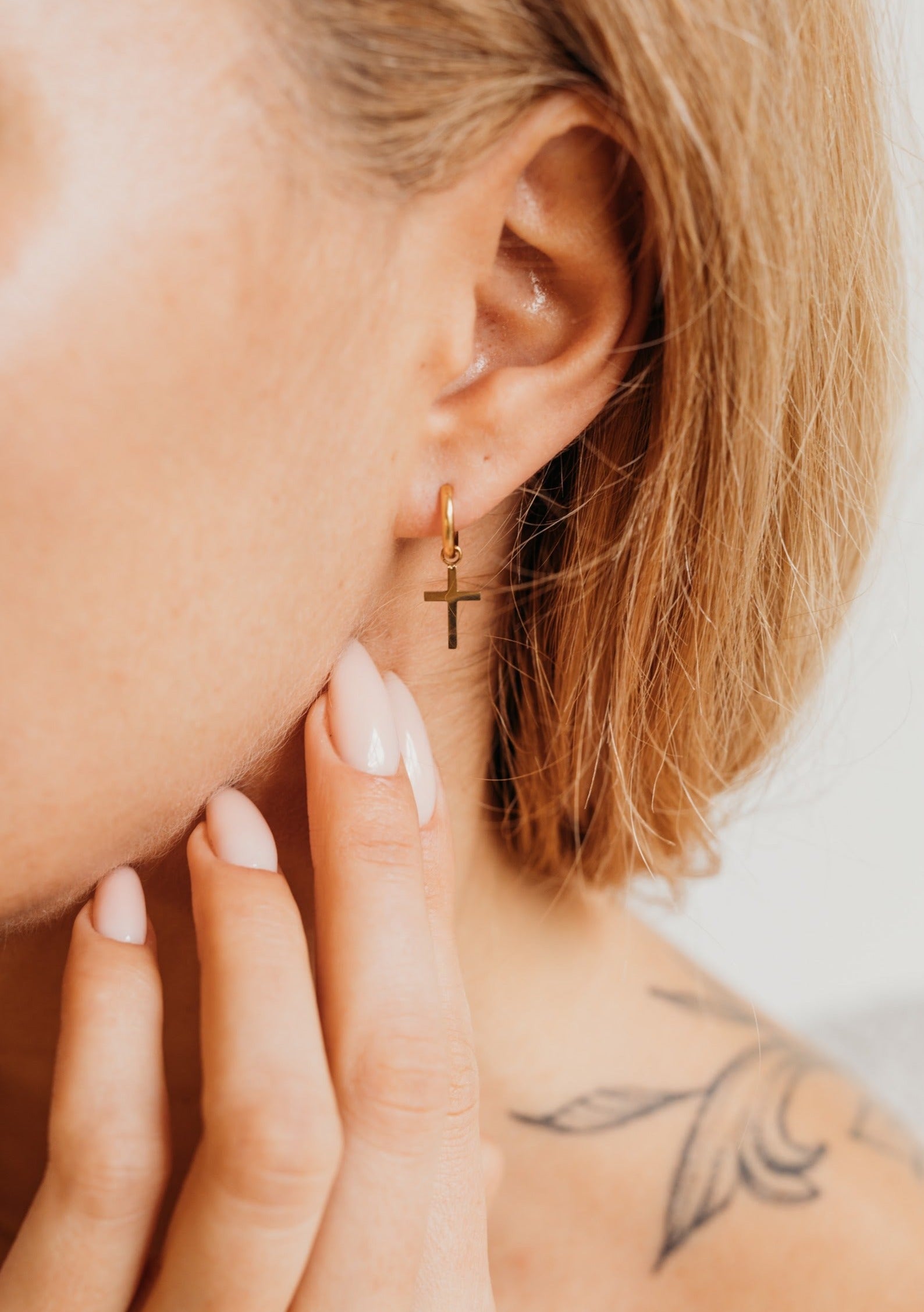 Crosslet Cross Earrings