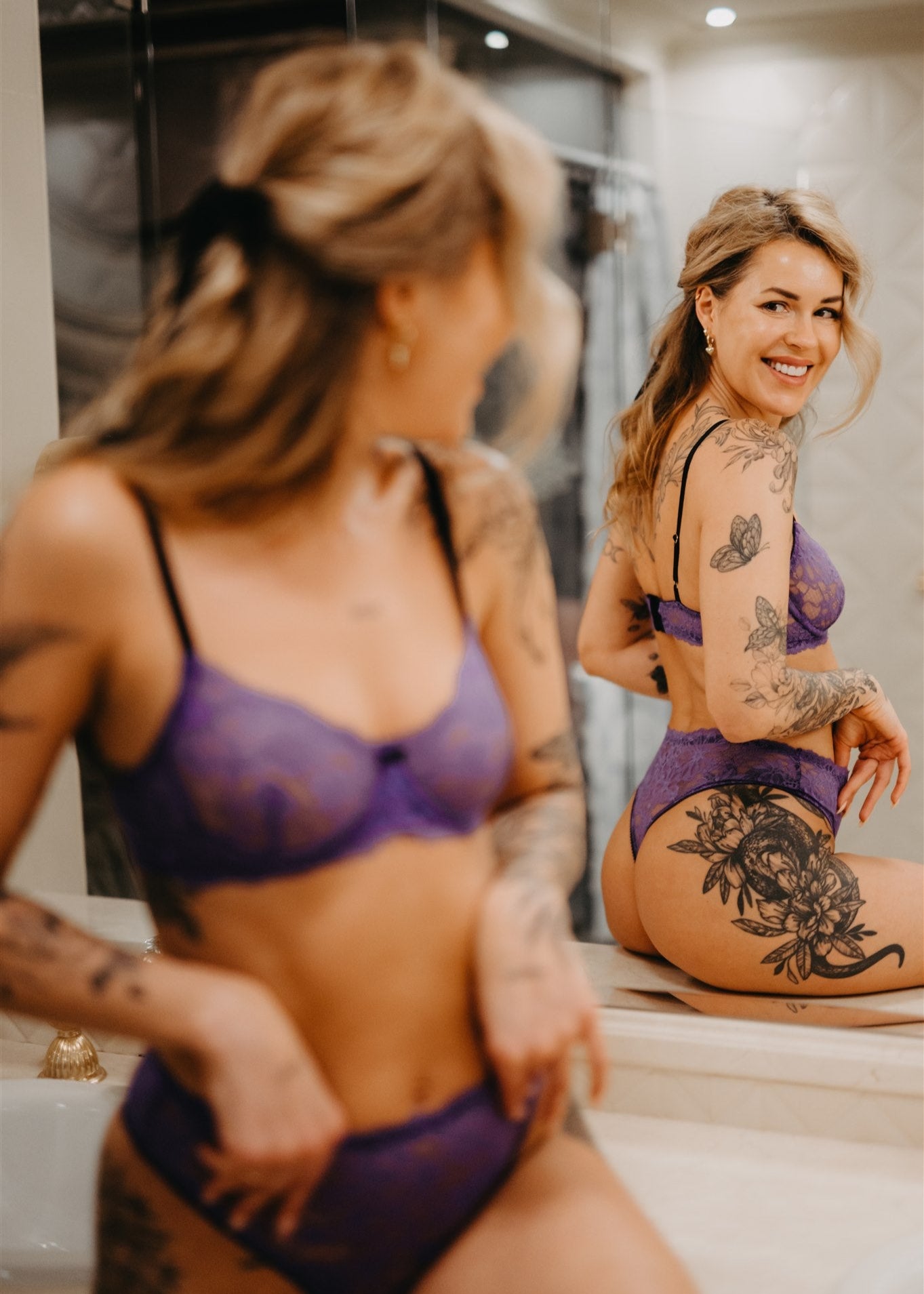 "Lavanda" lillā mežģīņu stīpiņū krūšturis.