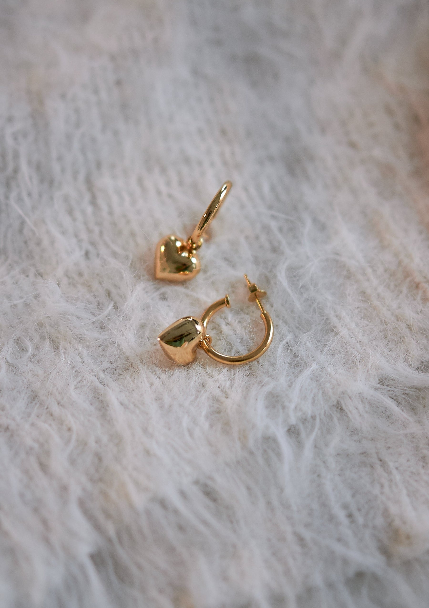 Kind heart stud earrings