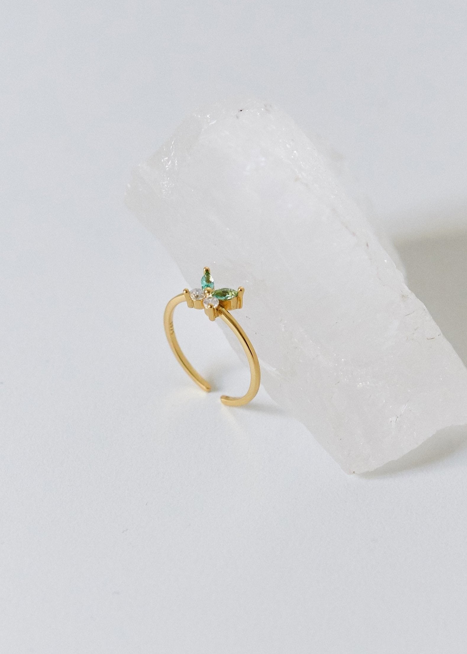 Skybound butterfly ring