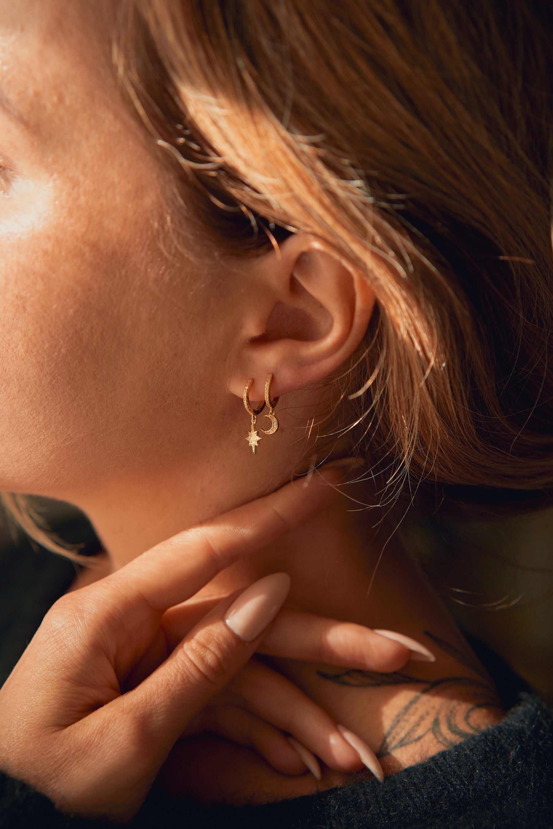 Celestial Golden earrings
