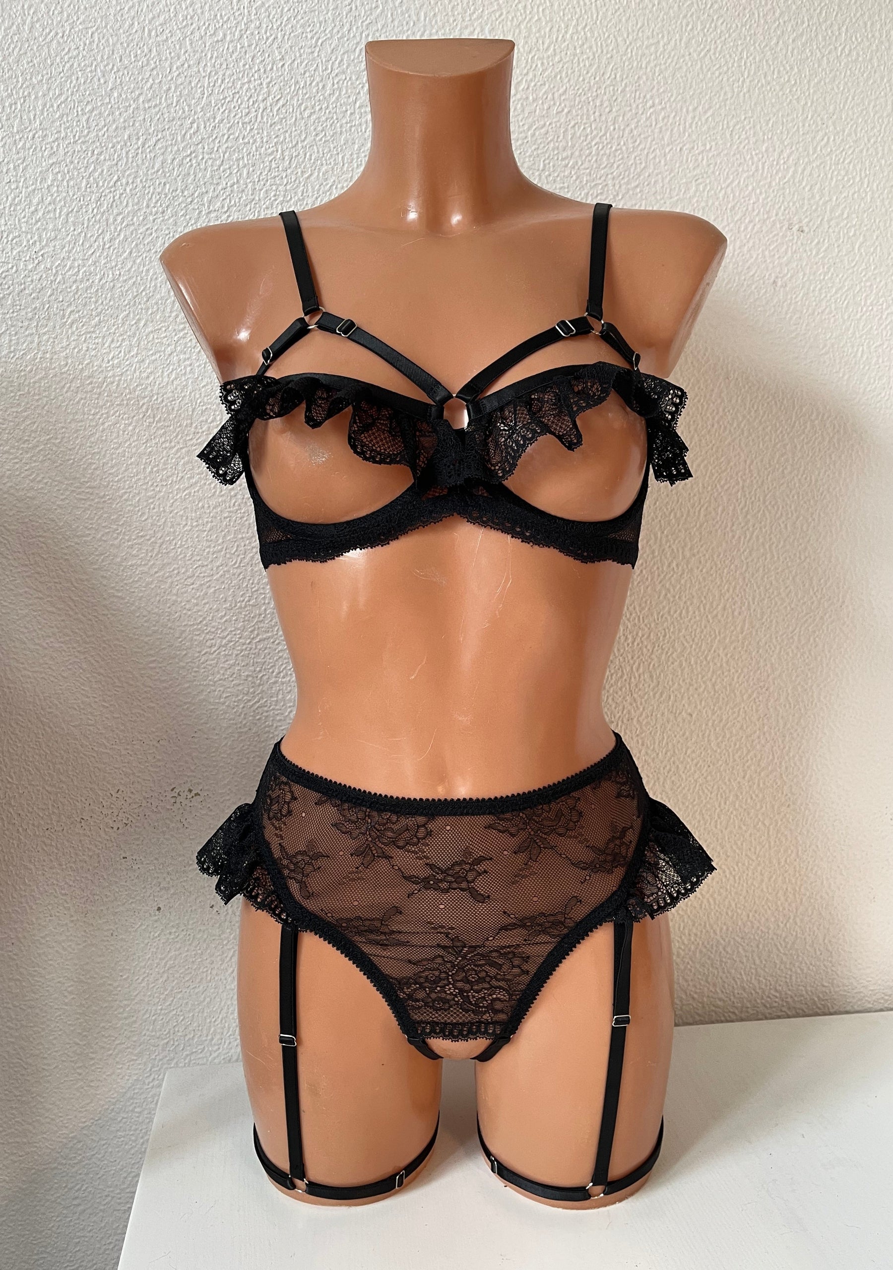 "Black Swan " bondage panties