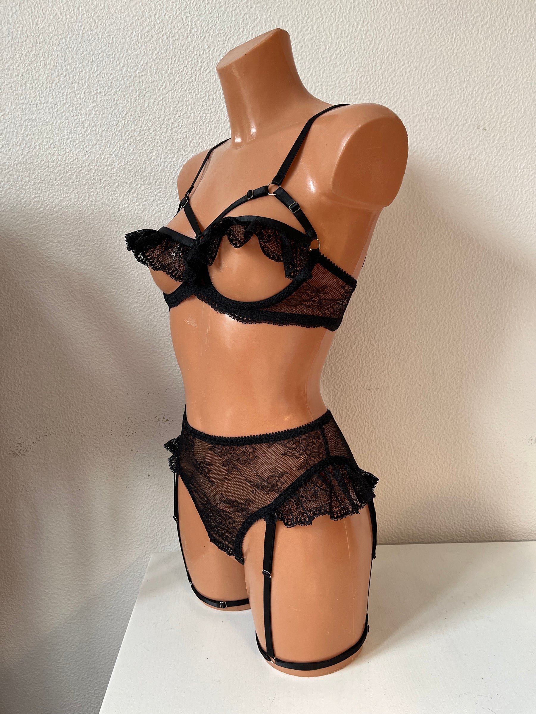 "Black Swan " bondage panties