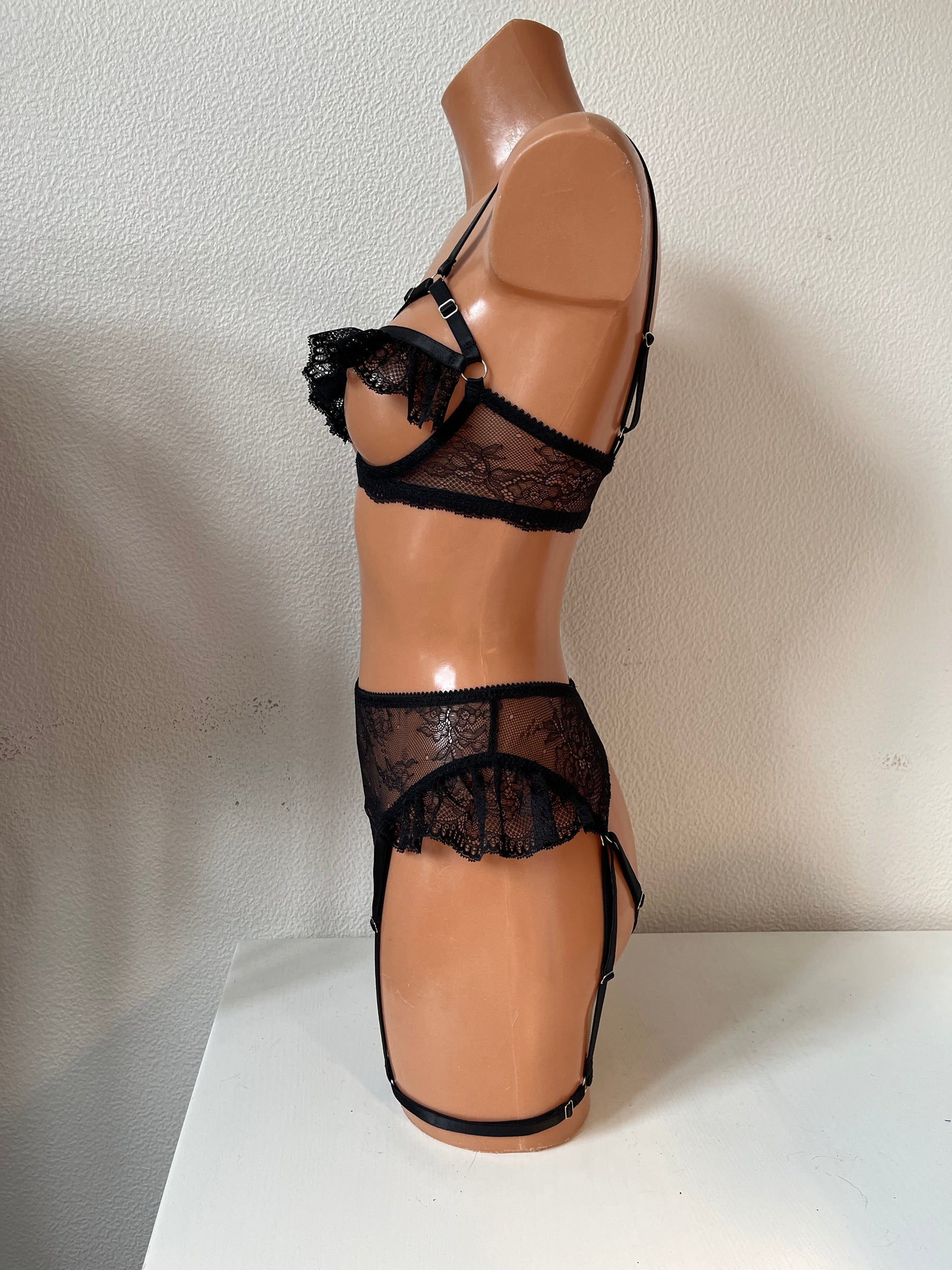 "Black Swan " bondage panties