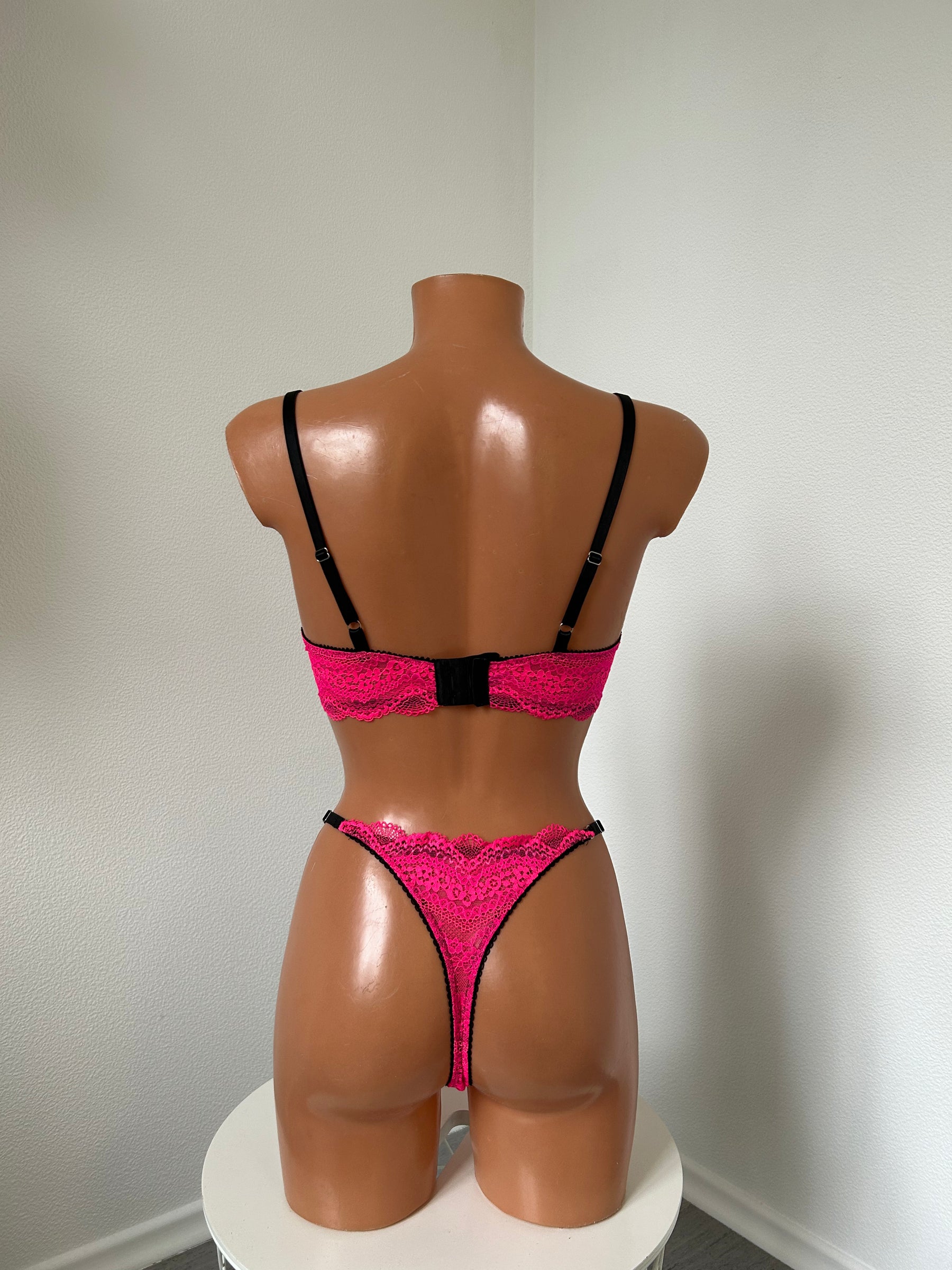 "Cupcake" pink thong panties