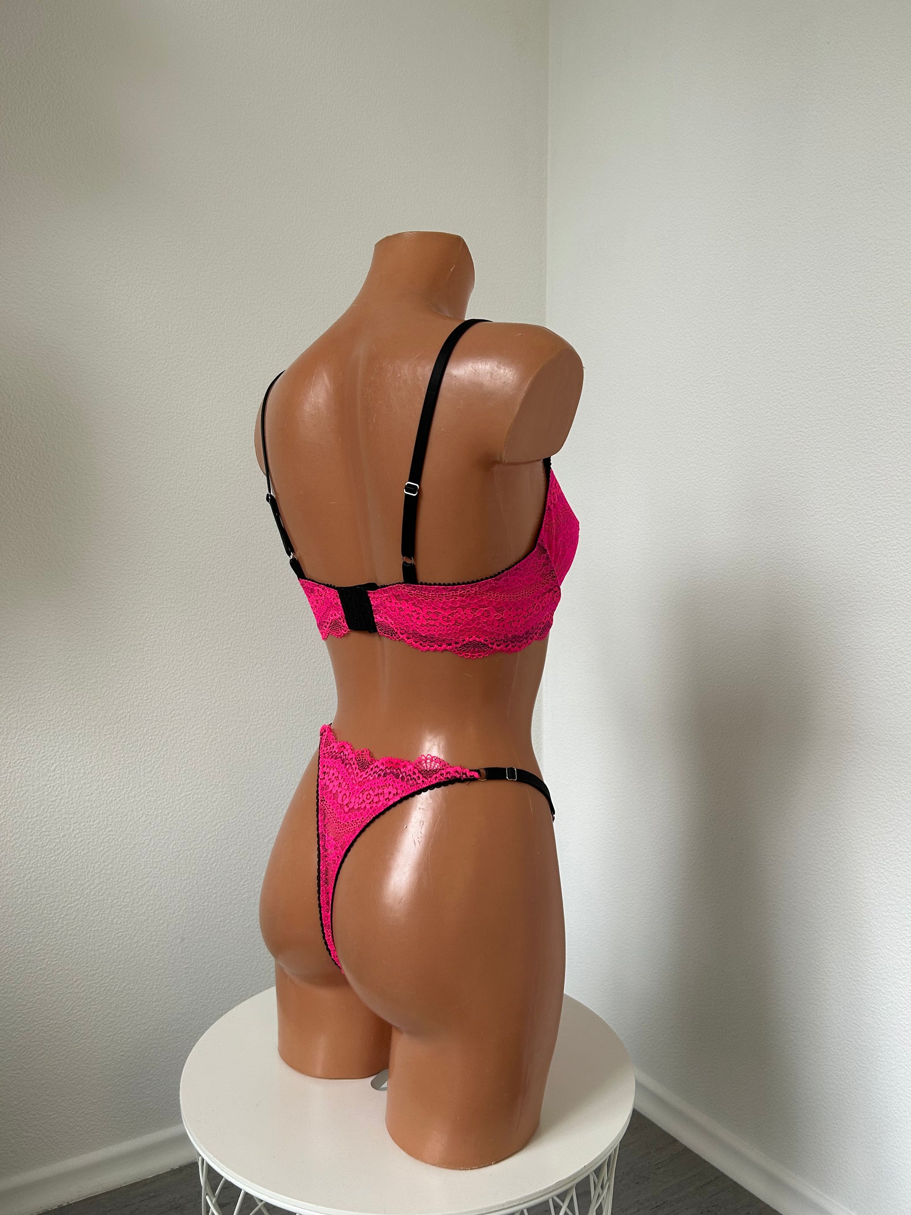 "Cupcake" pink thong panties