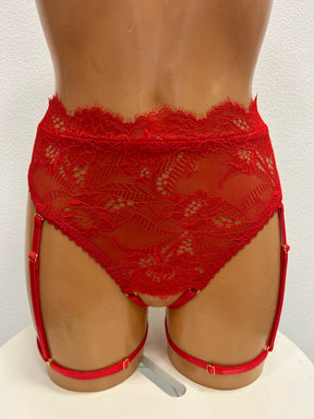 "Sinful"  lingerie panties with garter
