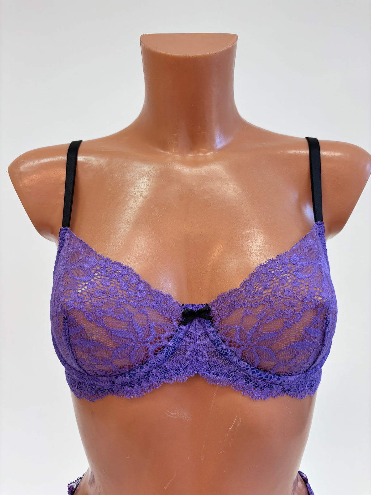 "Mystic" purple lace bra