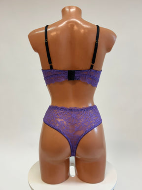 "Lavanda" purple lace lingerie set