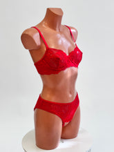 "Seductress" Red lace bra