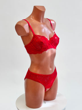 "Seductress" Red lace bra