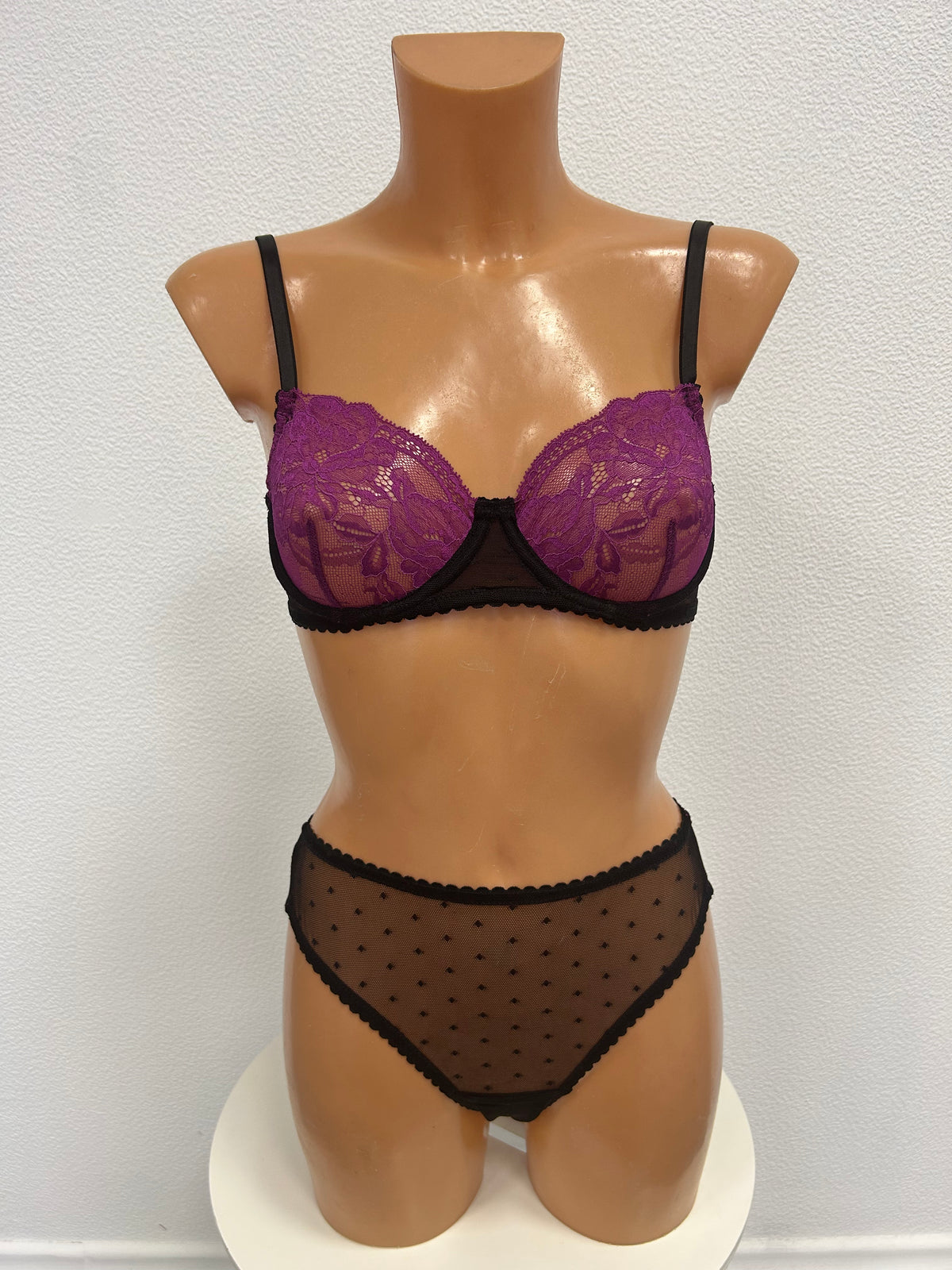 "Lavender" purple lingerie set