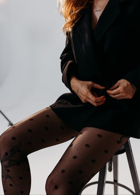 Zeķubikses ar punktiņu rakstu