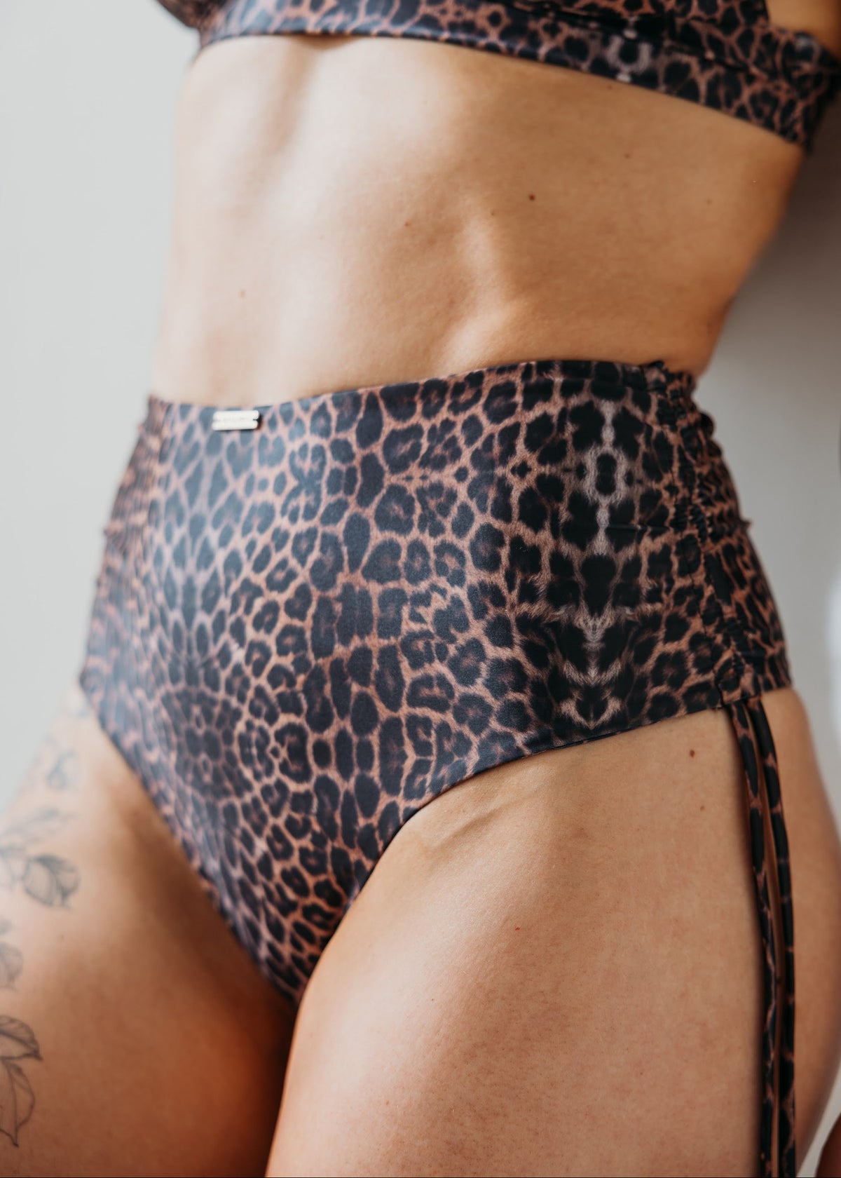 Marbella Leopard high waist brazilian panties