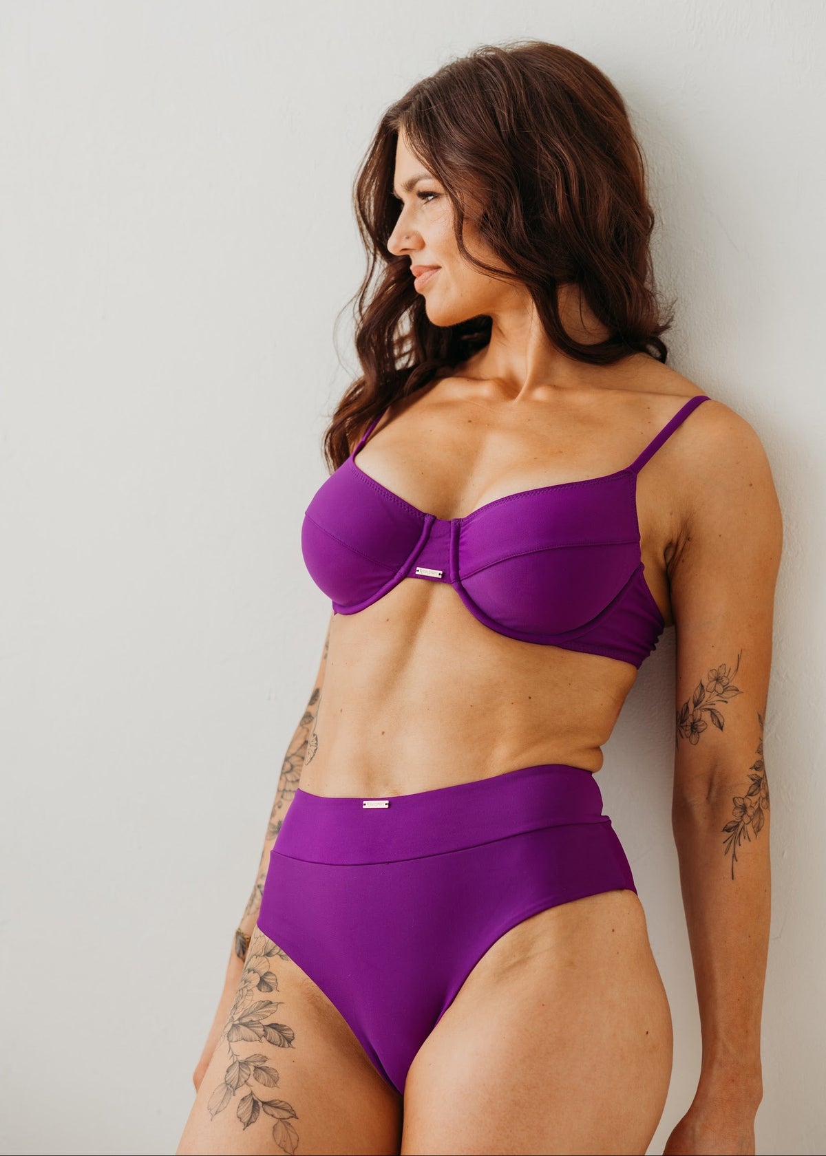 Riviera Purple Underwire Bikini Top