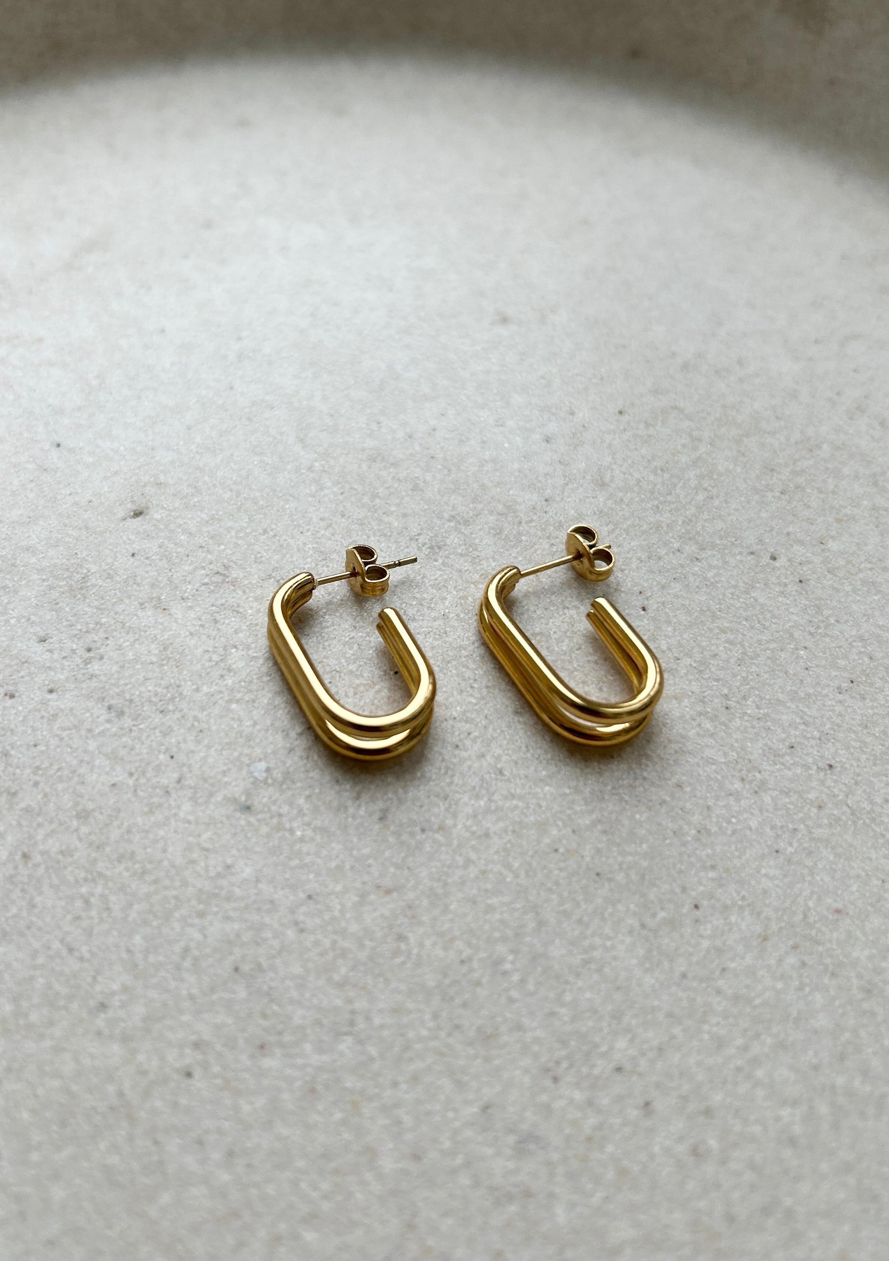Elisia 18K Gold Plated Stud earrings
