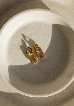 Eternity 18K Gold Plated Earrings