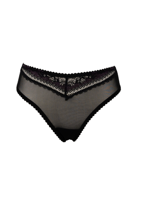 "Twilight" black lingerie thong panties