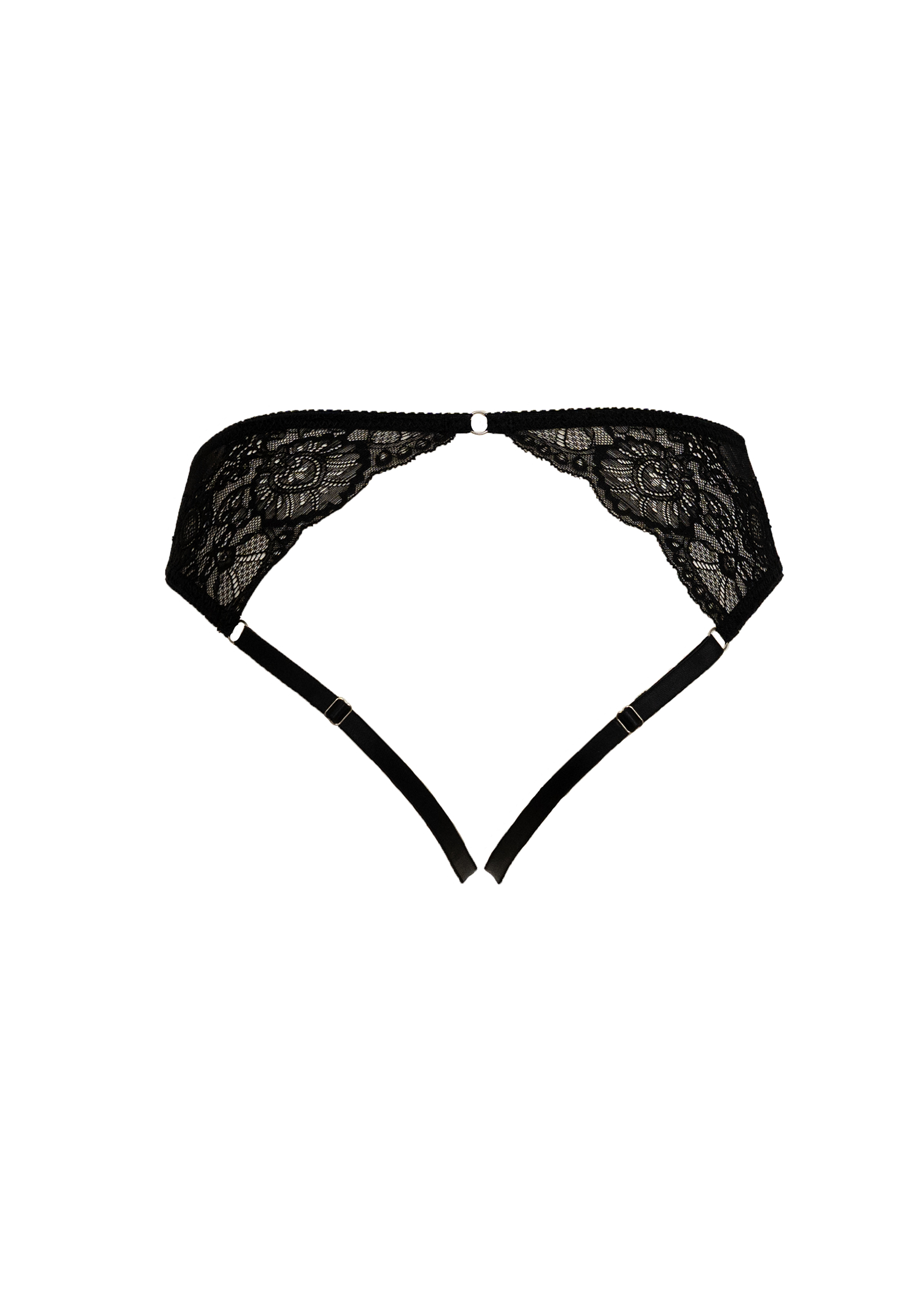 "Misbehave" Black lace Crotchless panties