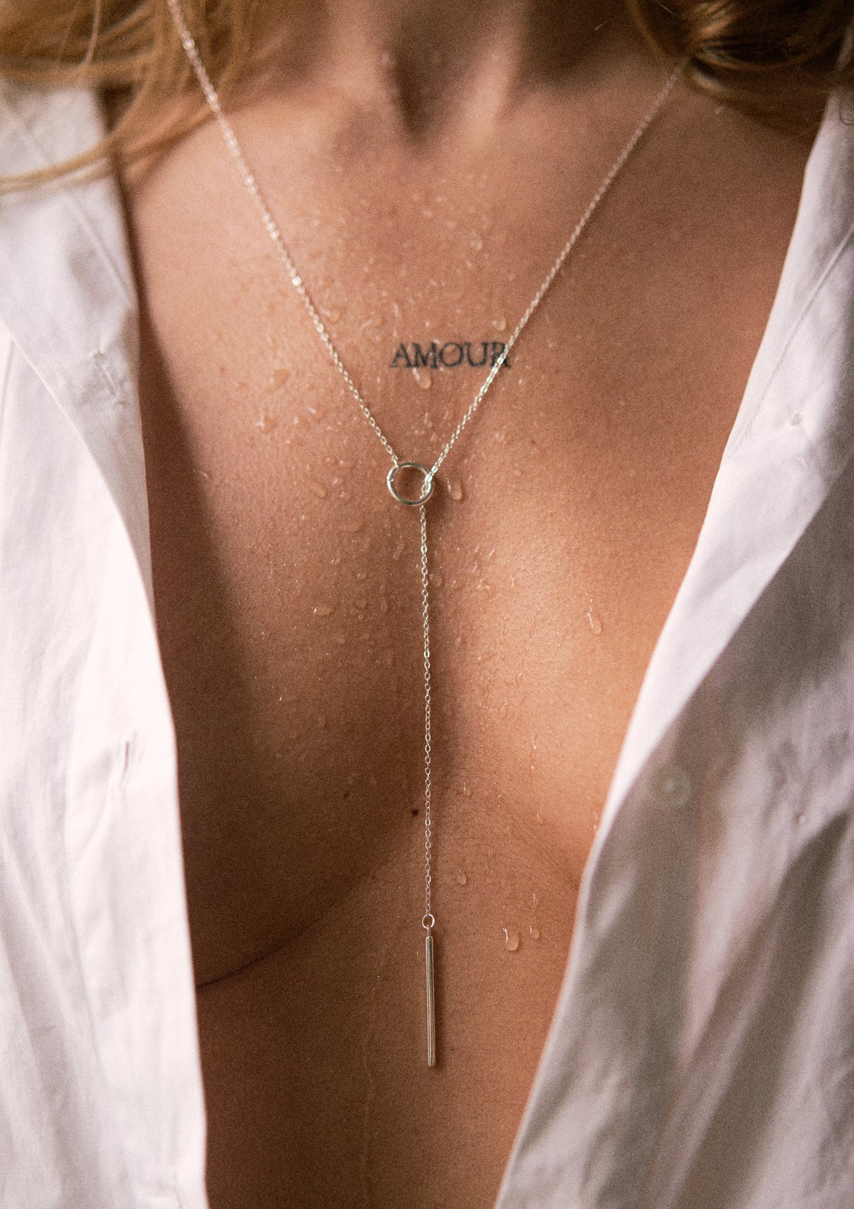 Amour silver necklace