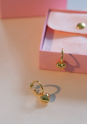Kind heart stud earrings