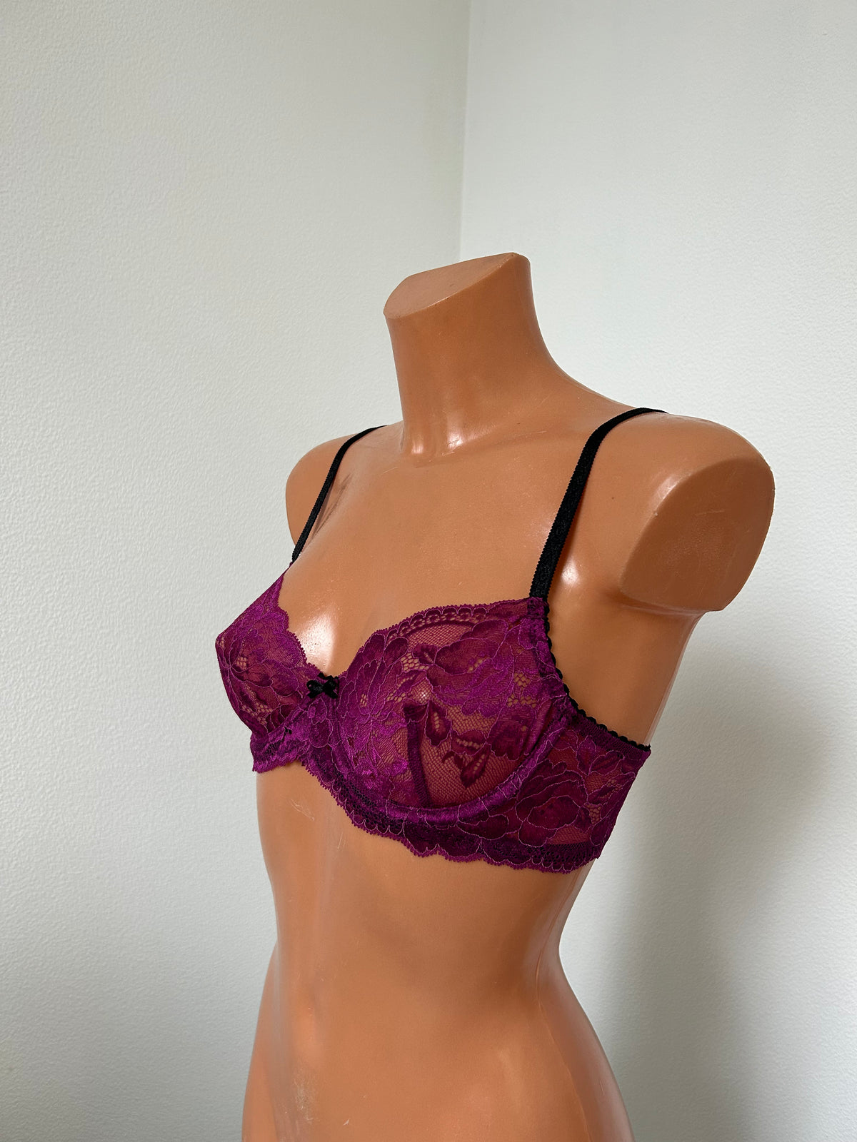 "Sangria" Purple lace bra