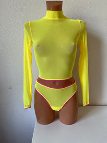 "Neon Kitty" lingerie set